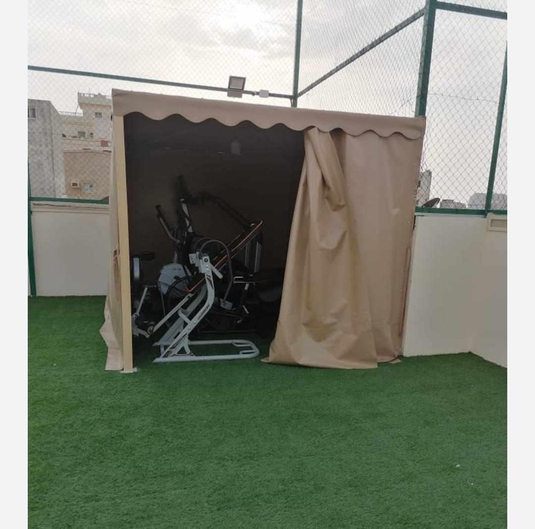 برجولات مع نافورة صغيرة